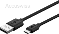 micro USB Ladegert 2.1A mit micro USB Kabel