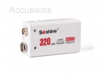 Soshine / Trustfire 9V Li-Ion Akku 6LR61, 6F22 650mAh