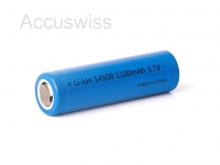 14500-A3, 3.7V 1100mAh Li-Ion Zelle ungeschtzt