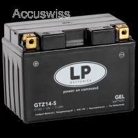 LP GTZ14-S GEL-Motorradbatterie ersetzt 51102, CTZ12S, CTZ12-S, YTZ14B-4