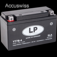 LP GT7B-4 GEL-Motorradbatterie erstzt YT7B-4, YT7B-BS, WP7B-4, M6008 12V 6Ah