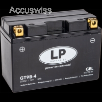 LP GT9B-4 GEL-Motorradbatterie ersetzt GT9B4, YT9B-4, YT9B-BS, M6013 12V 8Ah
