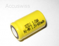 1/2 AA 1.2V 600mAh Ni-MH Akku