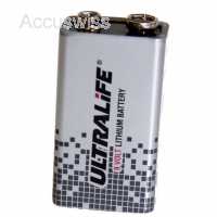 Ultralife U9VL-J Lithium 9V Block, 6LR61, 6AM6 Batterie