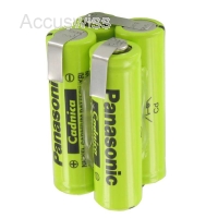 Akkupack 4.8V 800mAh Ni-CD F2x2 4er Würfel mit Lötfahne