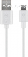 USB-C Lade- und Synchronisationskabel 1m weiss