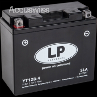 LP YT12B-4 SLA Motorradbatterie ersetzt 51201, YT12B-BS, CT12B-BS, M6019