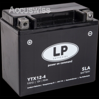 LP YTX12-4 SLA Motorradbatterie ersetzt YTX12-BS, 51012, GEL12-12-BS 12V 12Ah