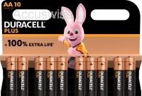 Duracell Plus AA, MN1500, LR6, Mignon 10er Packung