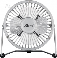 4 Zoll USB Ventilator für den Schreibtisch Silber