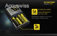 Nitecore SC4 4-Schacht Schnellladegerät für Li-Ion, LiFePO4, Ni-