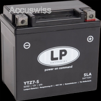 LP YTZ7-S SLA Motorradbatterie ersetzt DIN 50616, CTZ7S, 0092M60090 12V 6Ah