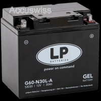 LP L60-N30-3 GEL-Motorradbatterie ersetzt G60-N30L-A, GEL53030 12V 30Ah
