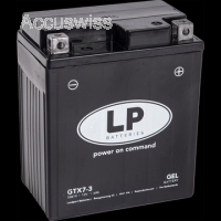 LP GTX7-3 GEL-Motorradbatterie ersetzt 50614, GEL12-7L-BS, YTX7L-4 12V 6Ah