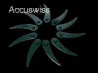 10x Kunststoffmesser ersetzt Bosch F016800371 passend für GrassCut 18-23, 18-230