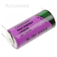 Tadiran SL-761/PT 2/3 AA Lithium Batterie 1500mAh mit 3er Print