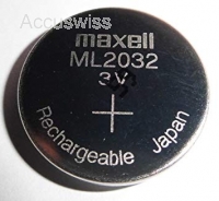 Maxell ML2032 3V 65mAh Li-Mn Batterie (Wiederaufladbar)