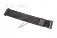 Armband Edelstahl Magnet Schwarz für Fossil Q Wander, Gear S3