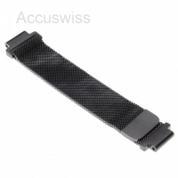 Armband Edelstahl Schwarz (S) magnet für Garmin Forerunner 235