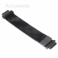 Armband Edelstahl Schwarz (S) magnet für Garmin Forerunner 620, 630, Approach S5