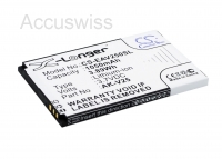 Akku ersetzt Emporia AK-V25, AK-V25 (V2.0) passend für Pure, V25, V50 1050mAh