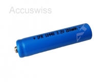 IFR 10440 3.2V 200mAh LiFePo4 Akku (Pluspol erhöht)