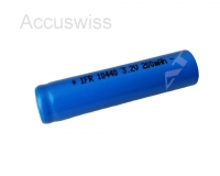 IFR 10440 3.2V 200mAh LiFePo4 Akku (Pluspol flach)