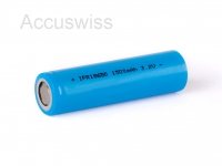 IFR 18650 3.2V 1400mAh LiFePo4 Akku (Pluspol flach)