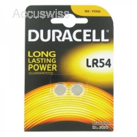 25x Duracell AG10, LR54, LR1130, Batterien 2er Packung