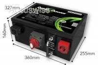 Deep C Power 12V 200Ah LiFePO4 Wohnmobil Untersitz Batterie