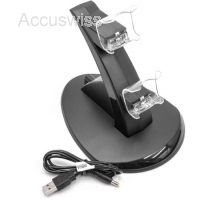 LED Dual Ladestation für Sony Playstation 4, PS4 Pro, PS4 Slim
