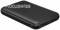 Powerbank kompakt 5000mAh 2x USB Buchsen fr Smartphons