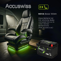 NOVA Base 12.8V 100Ah LiFePO4 Batterie 277 x 175 x 189mm für Wohnmobile, Caravan