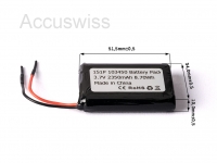 Keeppower 103450 3.7V 2350mAh Li-Ion Akku mit BMS