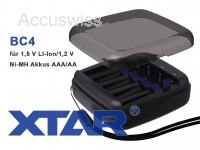 Xtar BC4 Ladegerät für AA/AAA 1.5V Li-Ion, Ni-MH Akkus