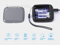 Xtar BC4 Ladegerät für AA/AAA 1.5V Li-Ion, Ni-MH Akkus