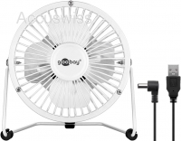 4 Zoll USB Ventilator für den Schreibtisch Weiss
