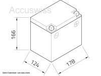 Intact SLA53030 SLA-Motorradbatterie ersetzt C60-N30L-A, Y60-N24L-A 12V 30Ah