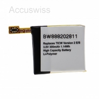 Akku ersetzt TicWatch passend für TicWatch E2, S2