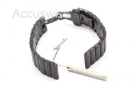 Armband Edelstahl Schwarz matt passend für Samsung Gear S2
