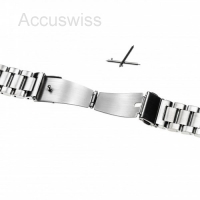 Armband Edelstahl Silber fr Samsung Galaxy Watch Active 2, SM-R820, SM-R830