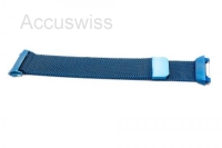 Armband Edelstahl Magnet Loop Blau passend für Fitbit Ionic