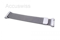 Armband Edelstahl Magnet Loop Grau für Fitbit Ionic