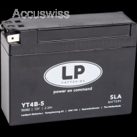 LP YT4B-5 SLA Motorradbatterie YT4B-BS, CT4B-BS, DIN 50302, 50420 12V 2.3Ah