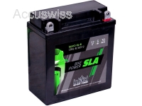 Intact SLA12-5L-B Motorradbatterie 12V 5Ah ersetzt CB5L-B, YB5L-B, DIN 50512