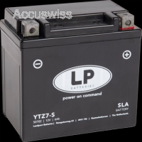 LP YTZ7-S SLA Motorradbatterie CTZ7-S, CTZ7-BS, DIN 50702, SLA12-7Z-S 12V 6Ah