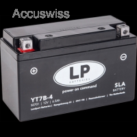 LP YT7B-4 SLA Motorradbatterie YT7B-BS, GT7B-4, 50701, SLA12-7B-4 12V 6.5Ah