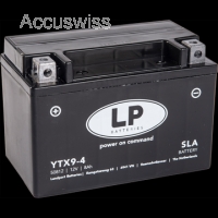 LP YTX9-4 SLA Motorradbatterie SLA12-9-BS, GEL12-9-BS, 50812, CTX9-BS 12V 8Ah