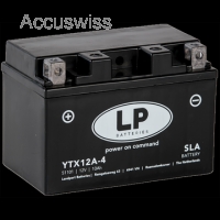 LP YTX12A-4 SLA Motorradbatterie DIN 51101 12V 10Ah