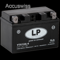 LP YTX12A-4 SLA Motorradbatterie LTX12A-4, DIN 51101 12V 10Ah
